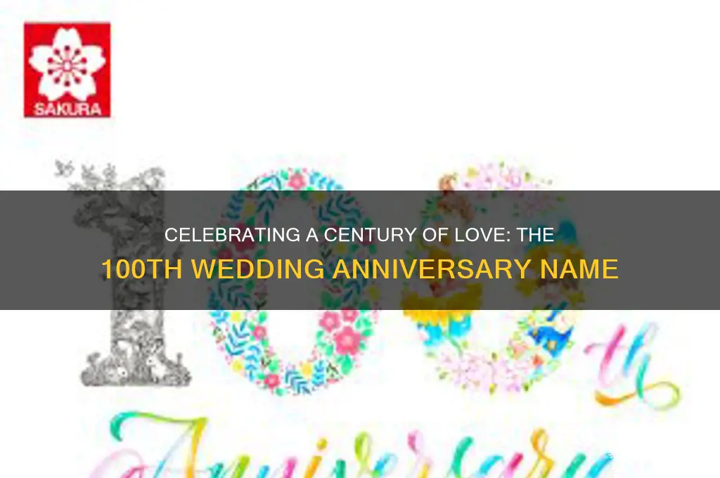 what is the 100th wedding anniversary called