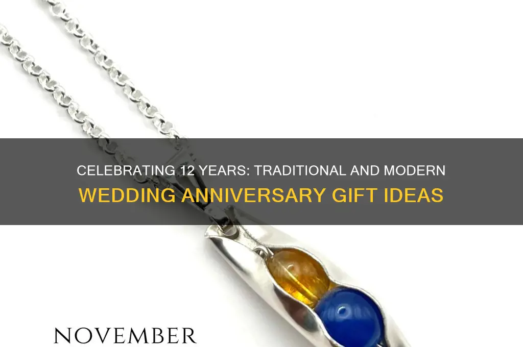 what is the 12 wedding anniversary gift