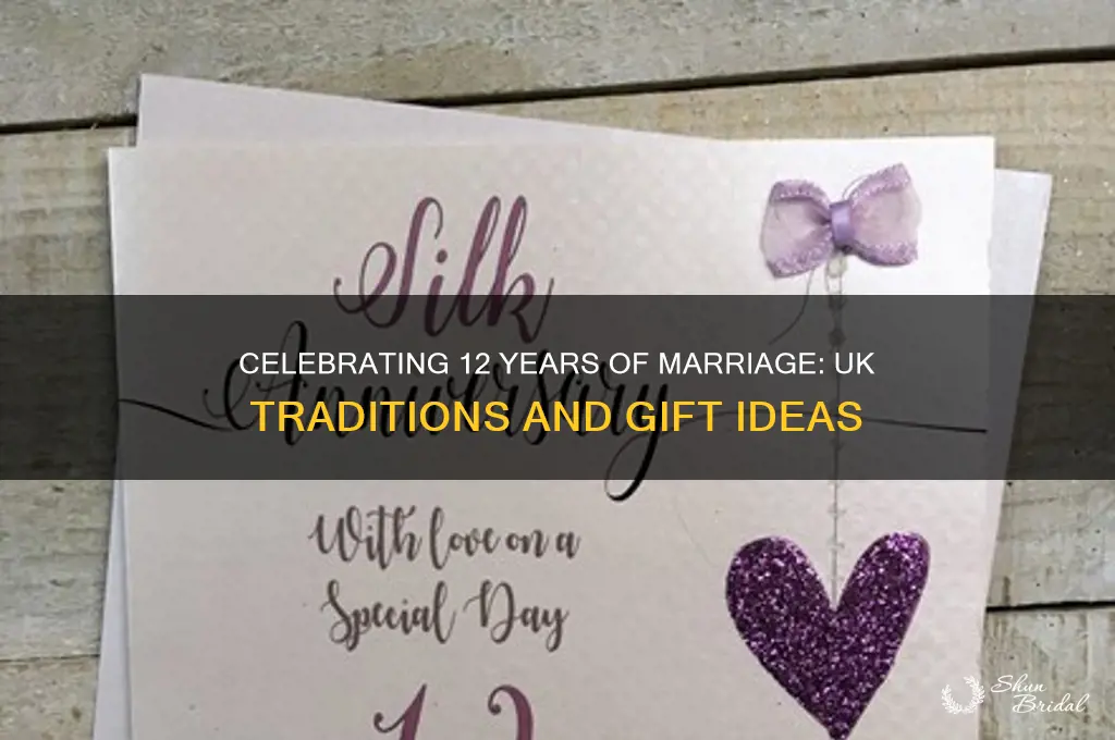 what is the 12th wedding anniversary uk