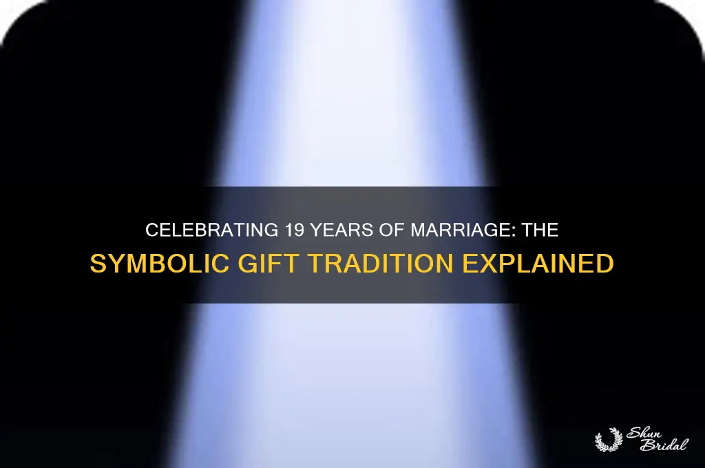 what is the 19th wedding anniversary symbol