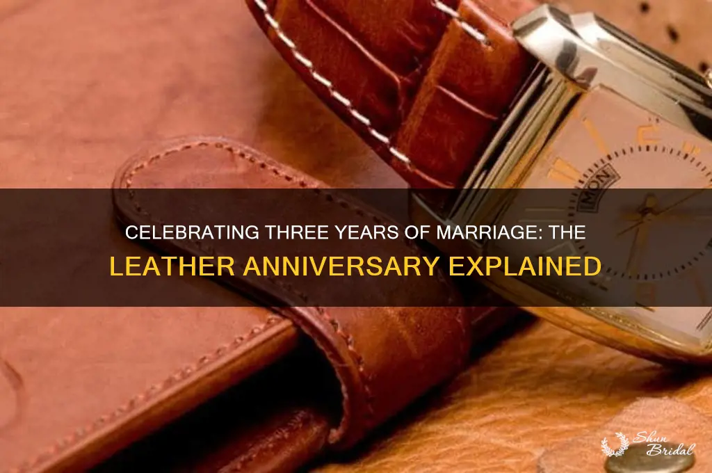 what is the 3 year wedding anniversary