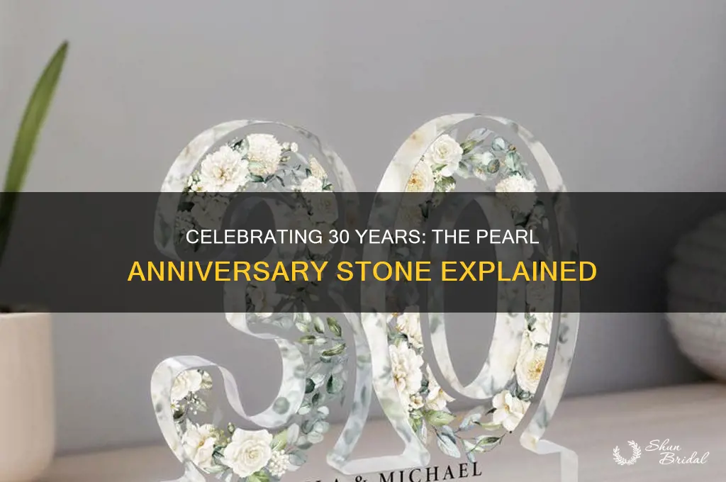 what is the 30th wedding anniversary stone