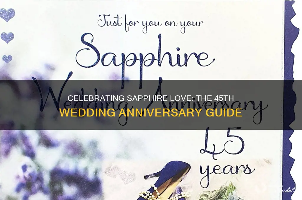 what is the 45th wedding anniversary