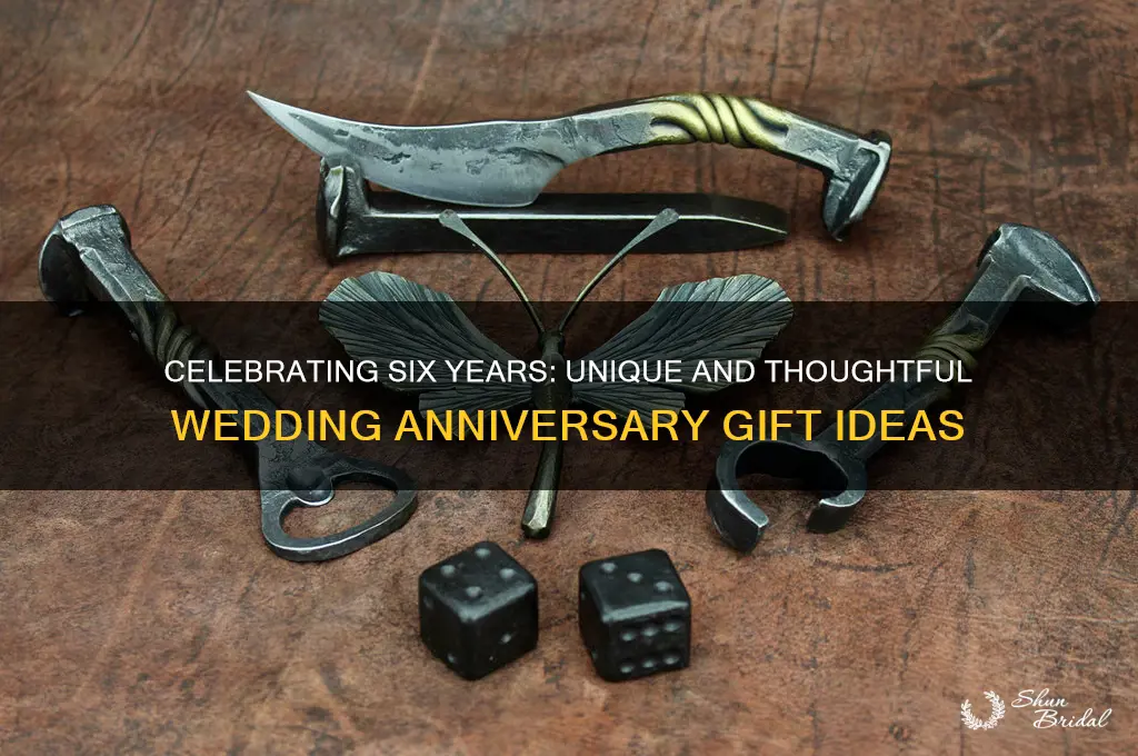 what is the 6 year wedding anniversary gift ideas