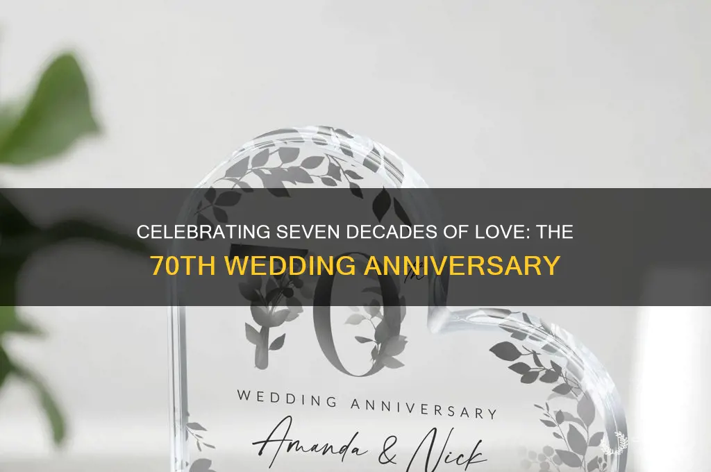 what is the 70th wedding anniversary