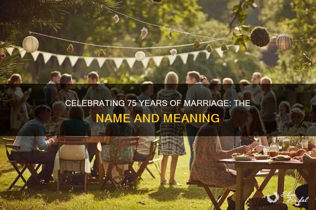 what is the 75 wedding anniversary called