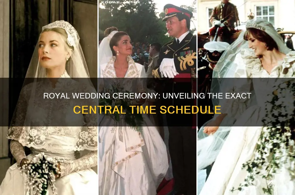 what is the actuacentral l time of royal wedding ceremony