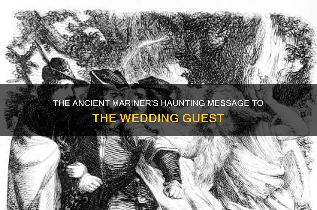 what is the ancient mariners message to the wedding guest