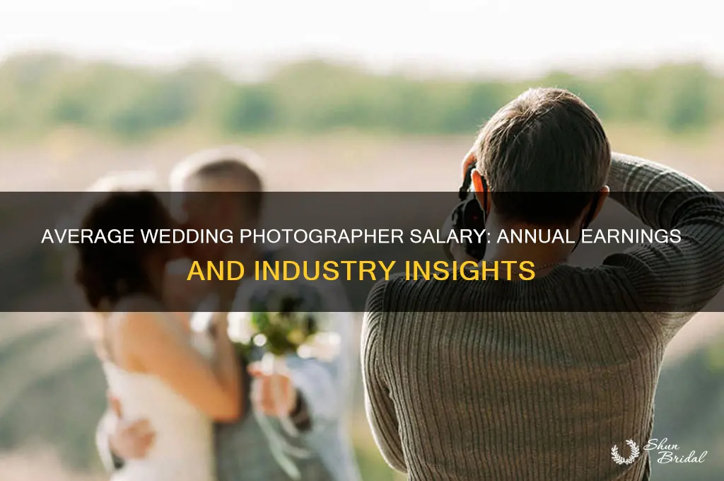 what is the annual pay for a wedding photographer