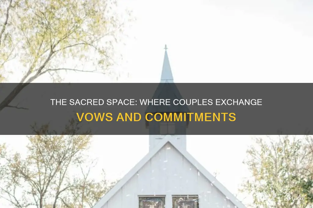 what is the area called where couple says their vows