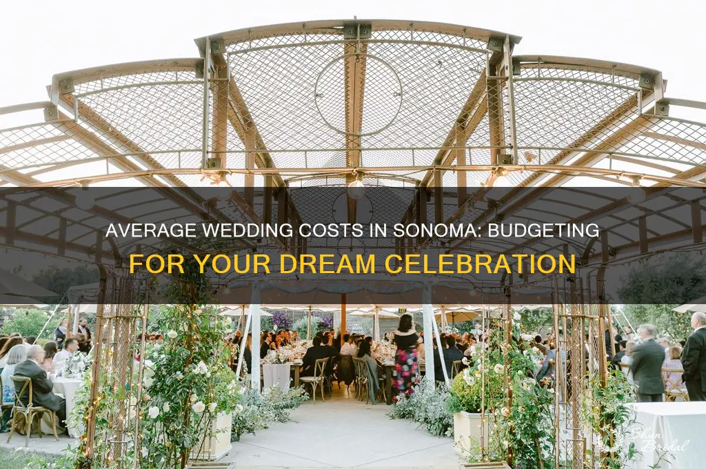 what is the avarege wedding cost in sonoma