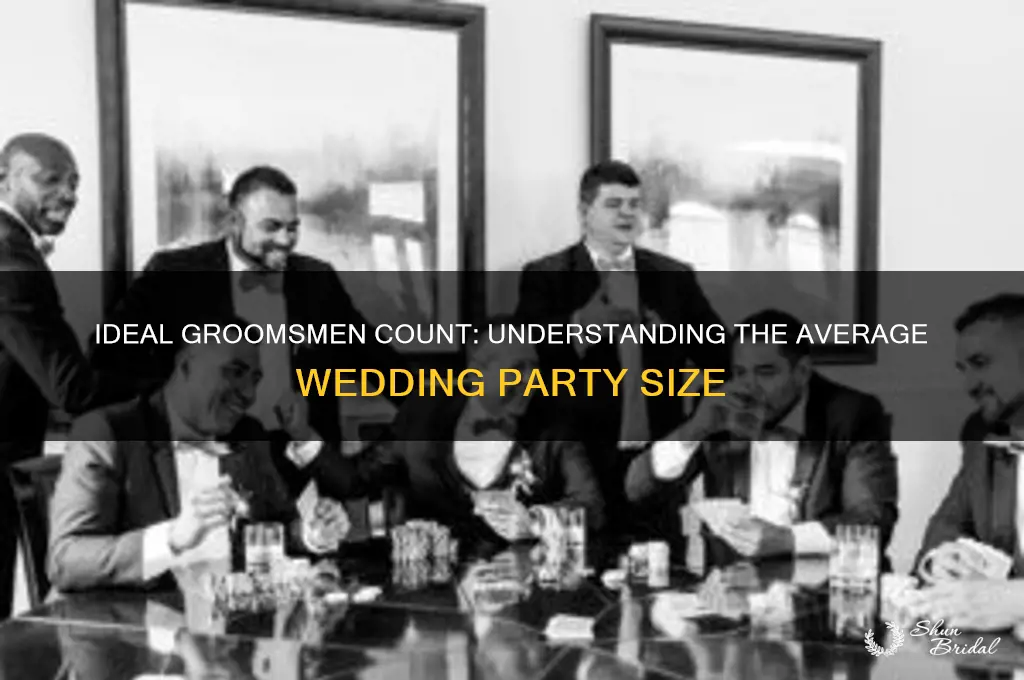 what is the average amount of groomsmen