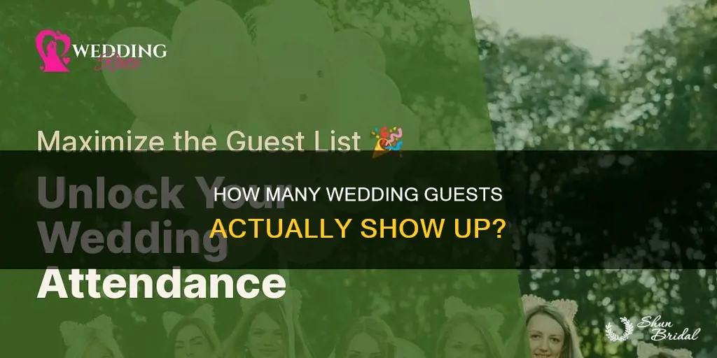 what is the average attendance on invites to weddings