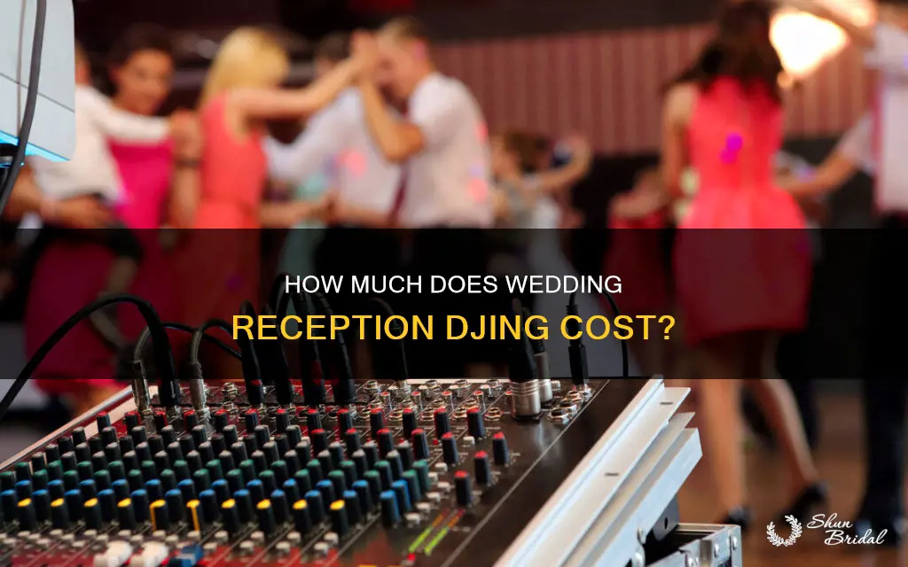 what is the average cost for dj at wedding reception