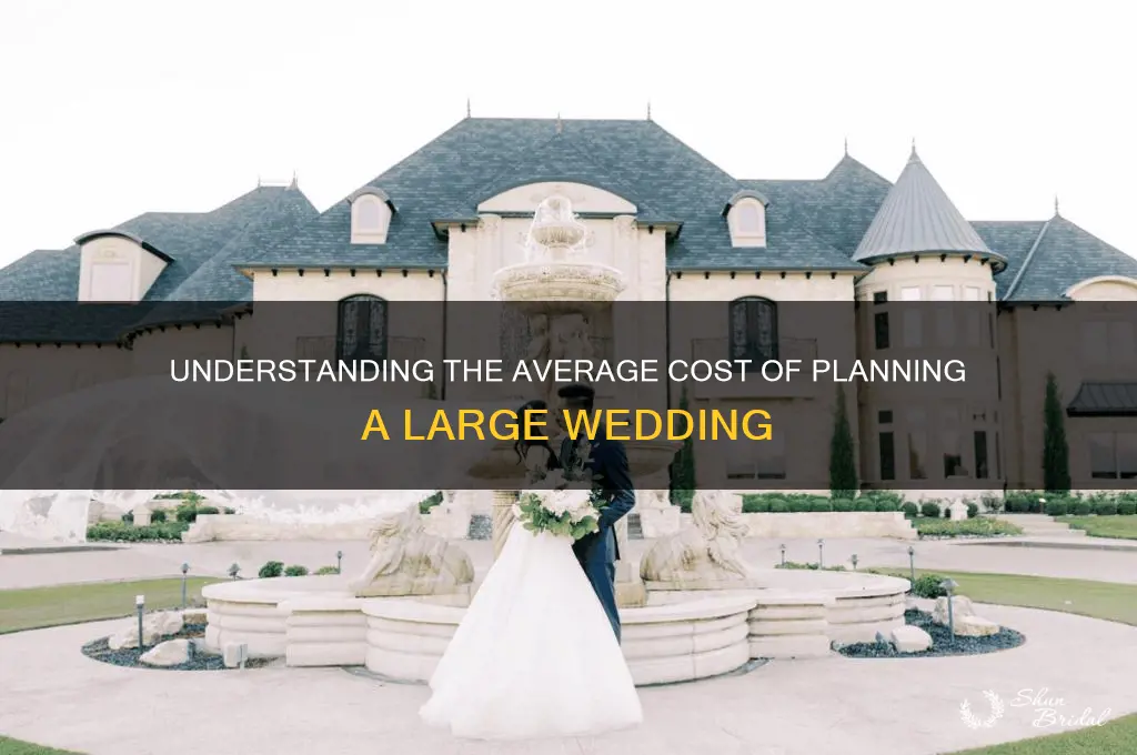 what is the average cost of a large wedding