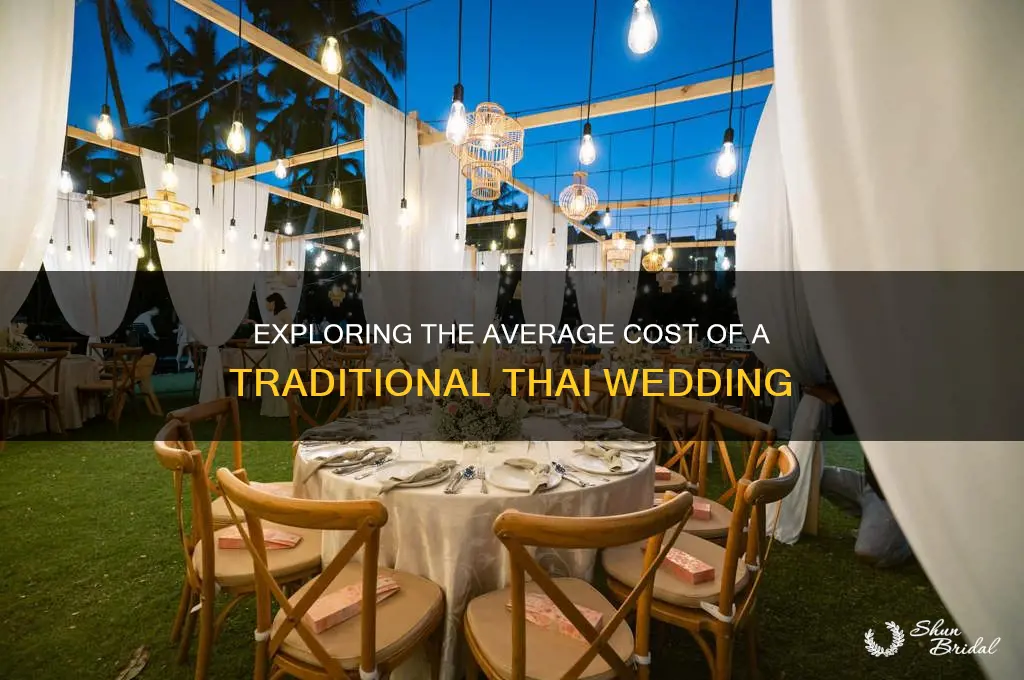what is the average cost of a thai wedding