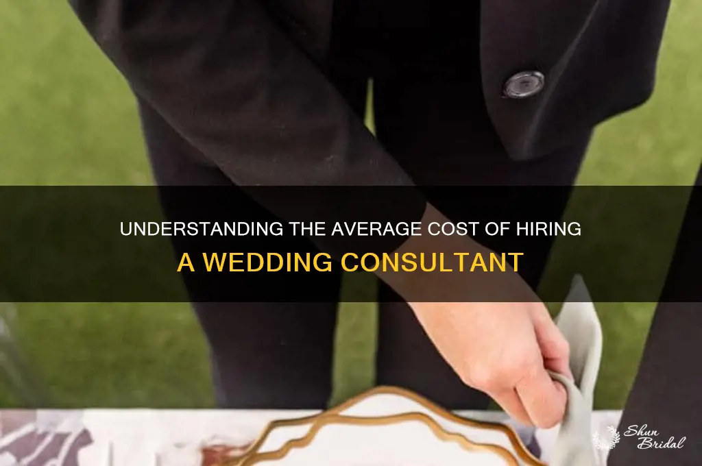 what is the average cost of a wedding consultant