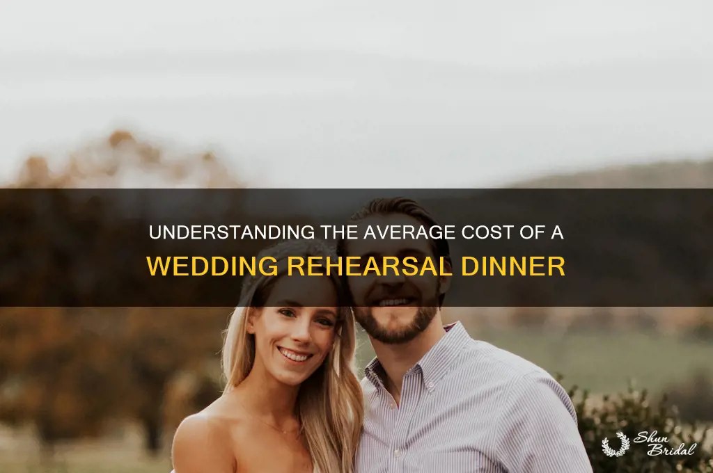what is the average cost of a wedding rehearsal dinner