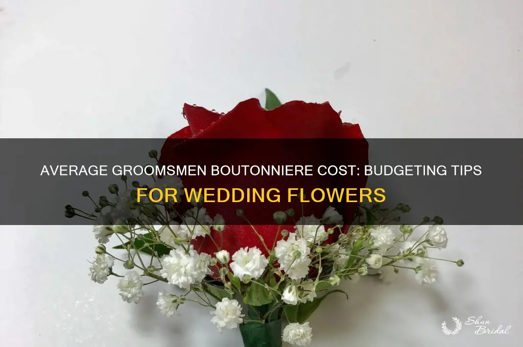 what is the average cost of groomsmen boutonniere