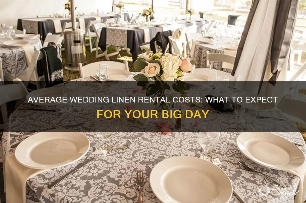 what is the average cost of wedding linen rentals
