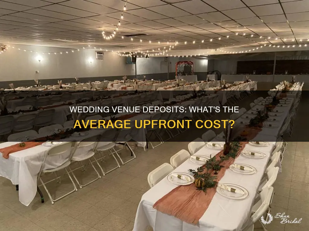 what is the average deposit for a wedding venue