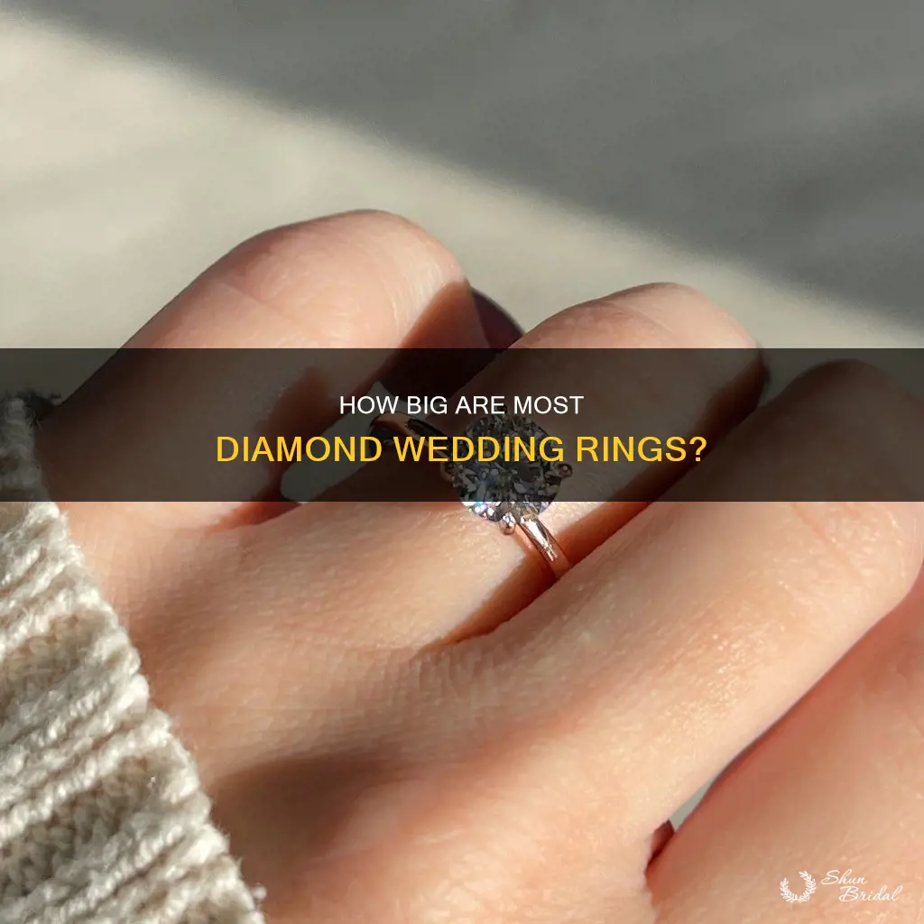 what is the average diamond in a wedding ring