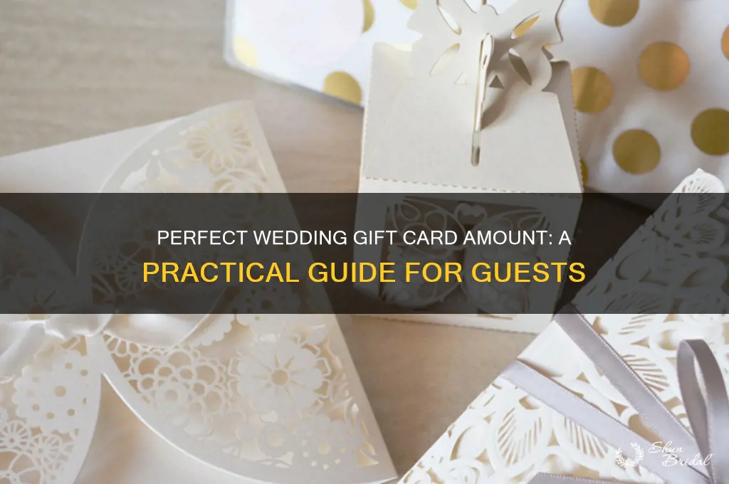 what is the average gift card for wedding gift