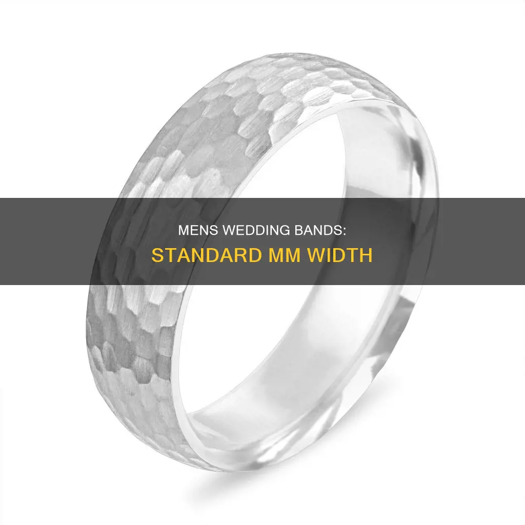 what is the average mm for a mens wedding band