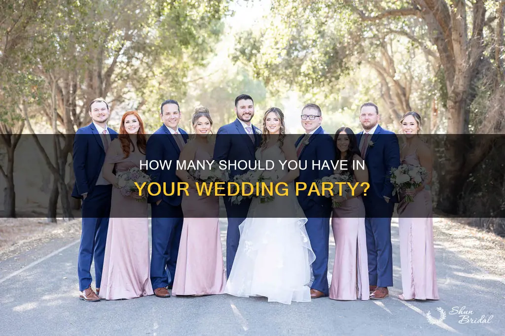 what is the average number of bridesmaids and groomsmen