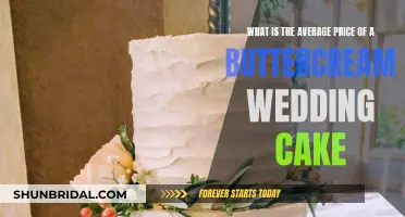 Costly Confectionery: Average Price of a Buttercream Wedding Cake