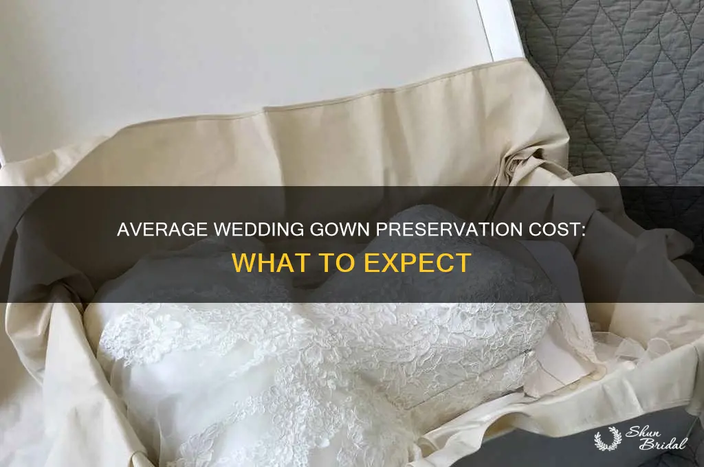 what is the average price of wedding gown preservation