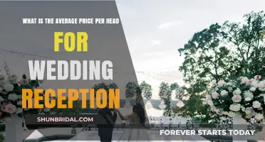 Wedding Reception Costs: Average Price Per Head