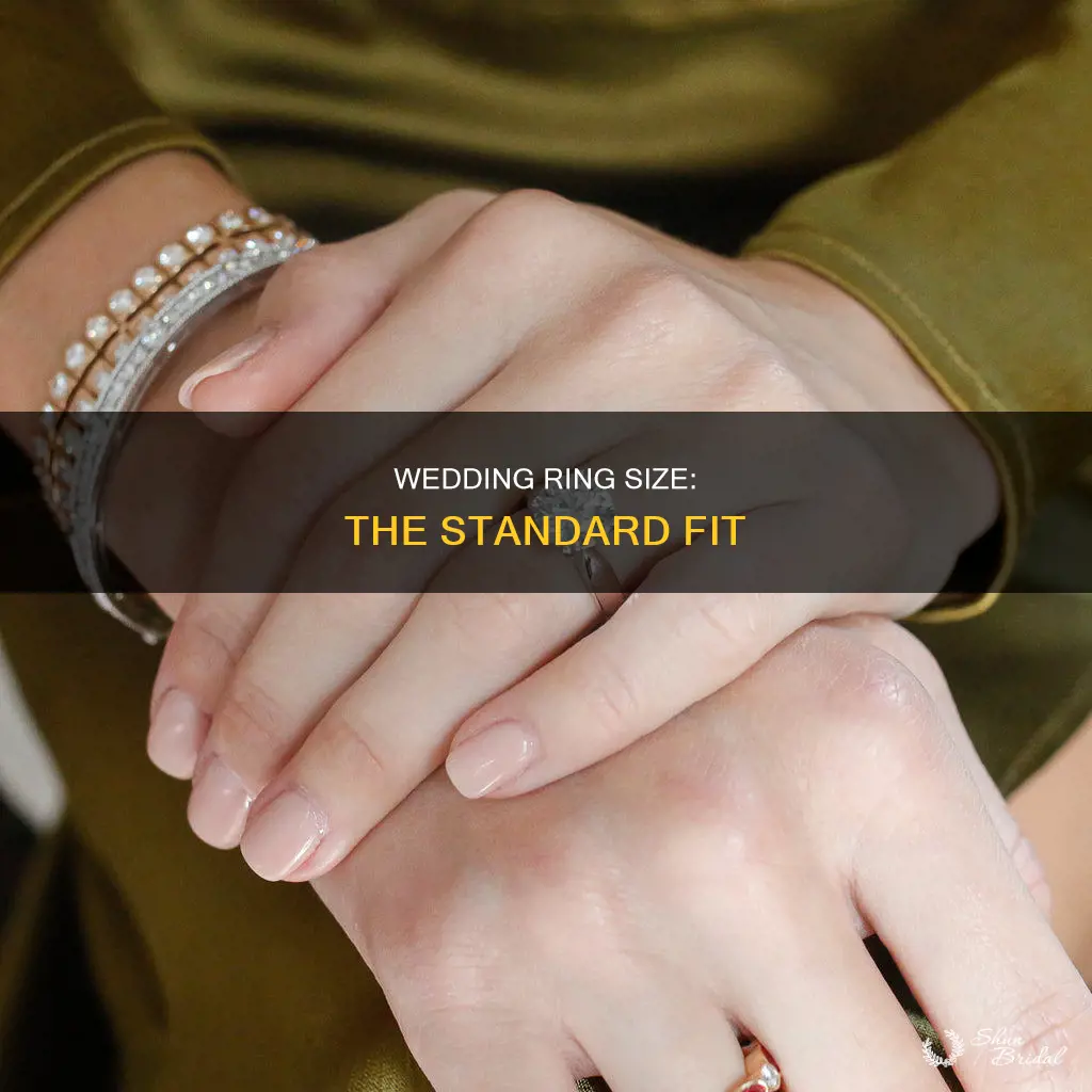 what is the average size wedding ring