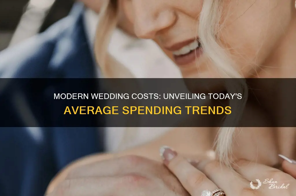 what is the average spent on weddings these days