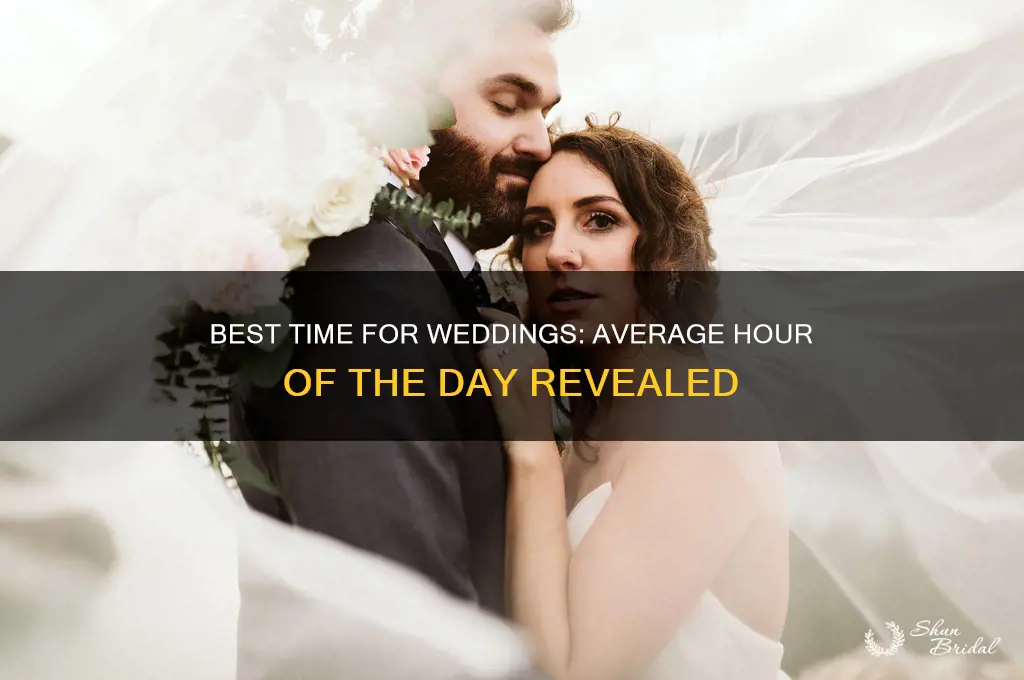 what is the average time of day for a wedding