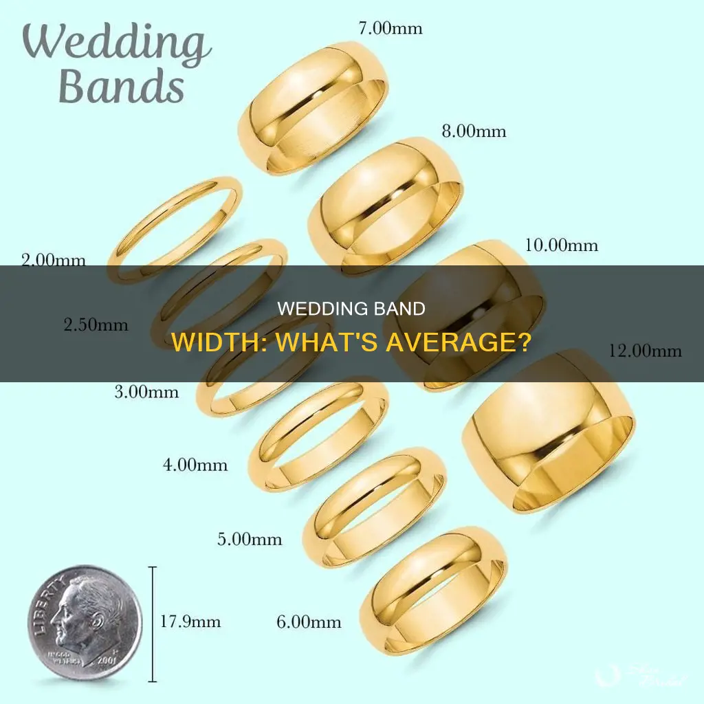 what is the average wedding band width