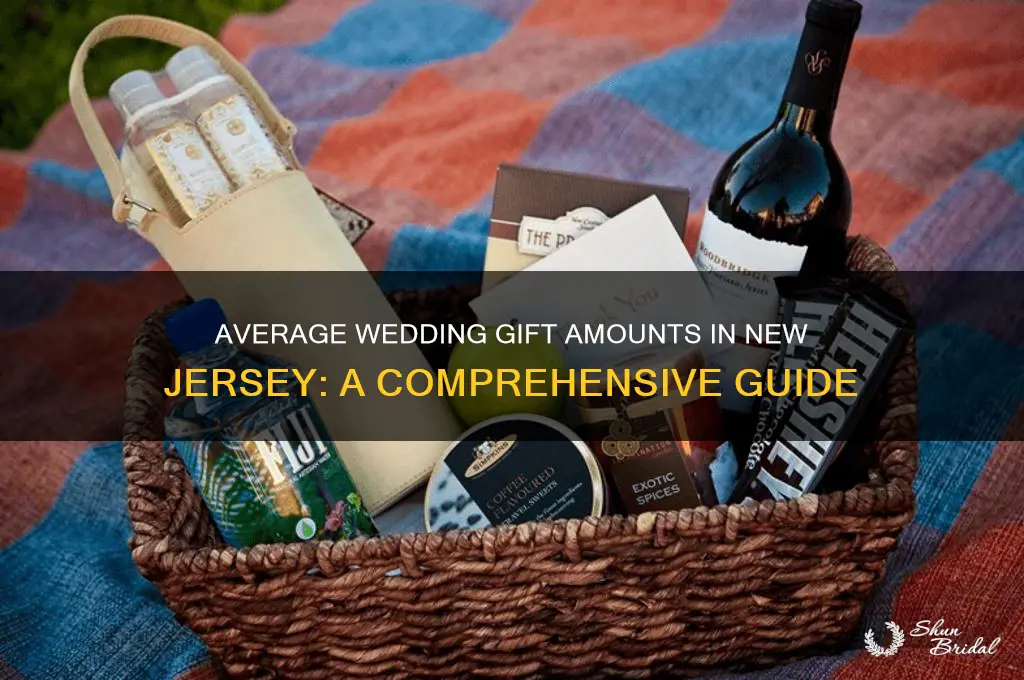 what is the average wedding gift in new jersey