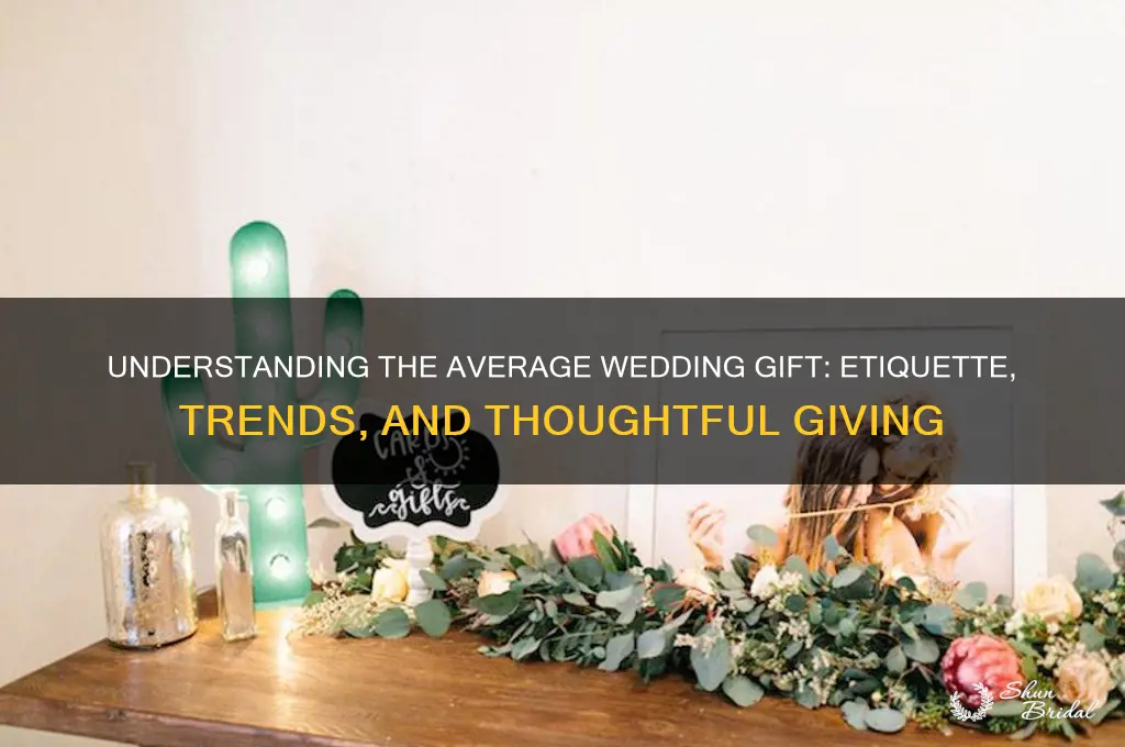 what is the average wedding gift