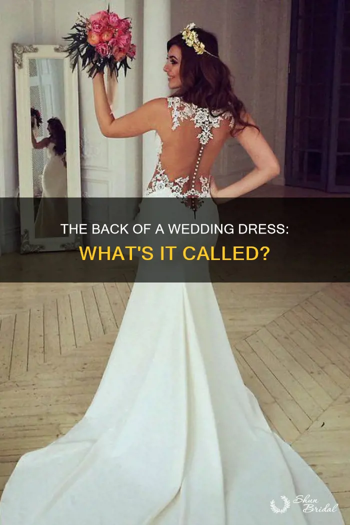 what is the back of the wedding dress called