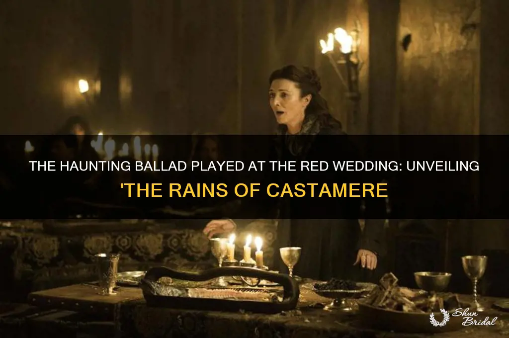 what is the ballad played at the red wedding