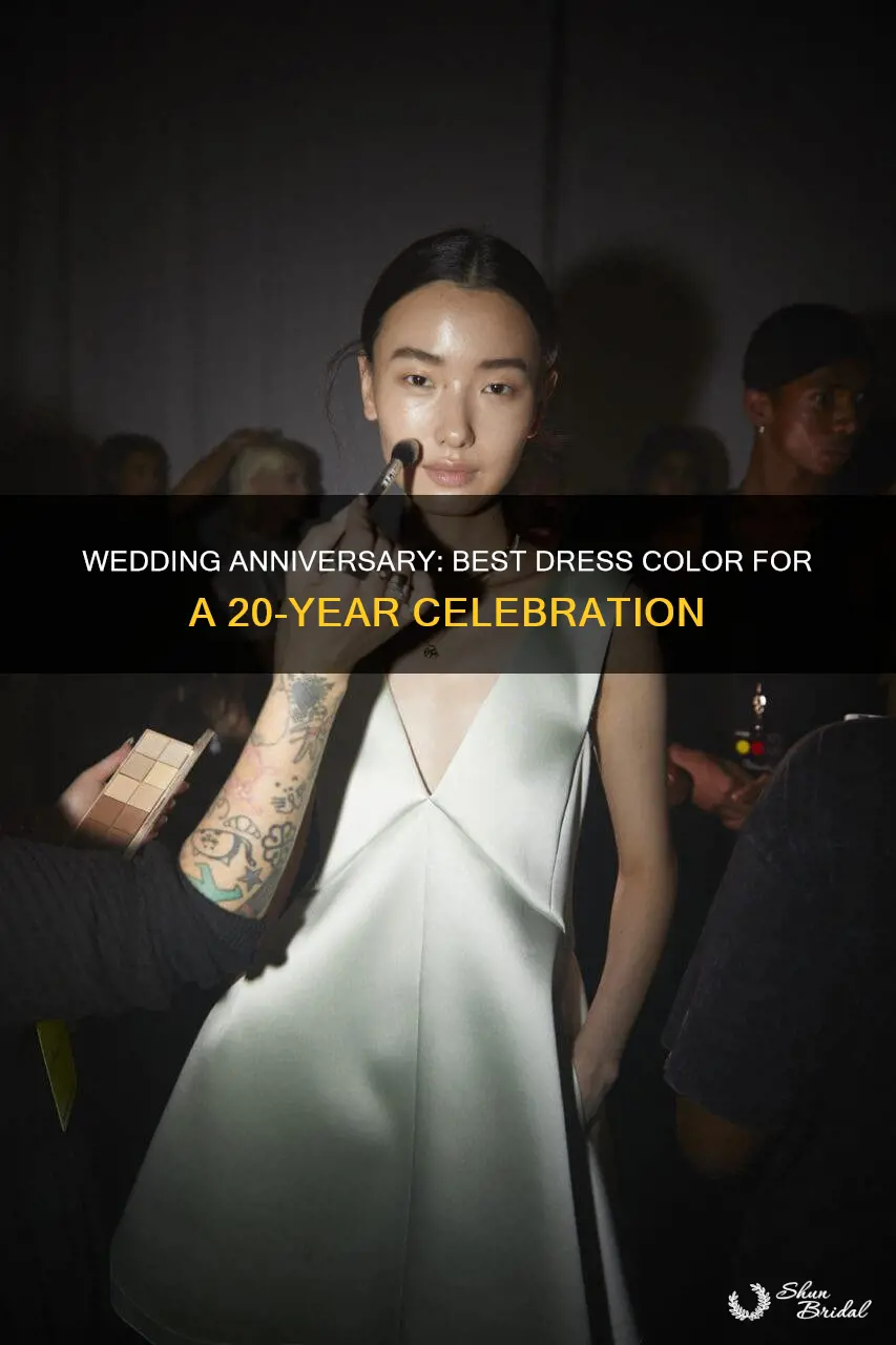 what is the best dress color for 20th wedding anniversary