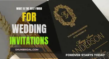 Choosing the Perfect Finish for Your Wedding Invitations