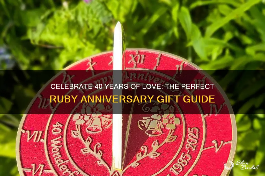 what is the best gift for 40th wedding anniversary