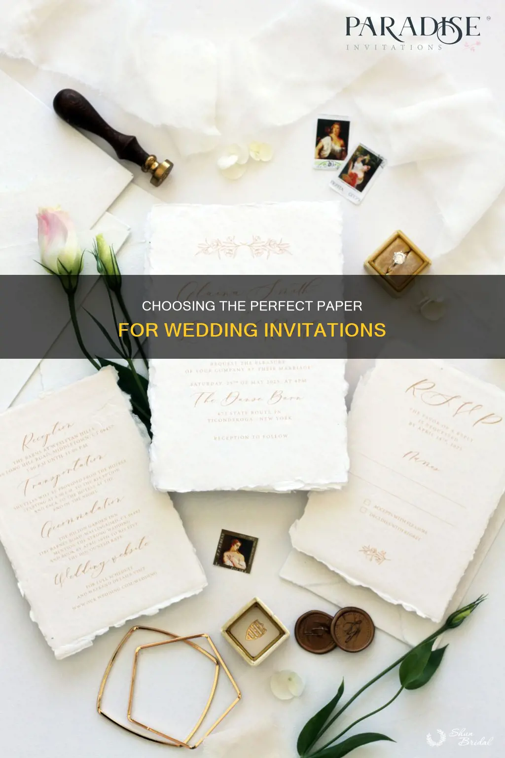 what is the best paper for a wedding invitation