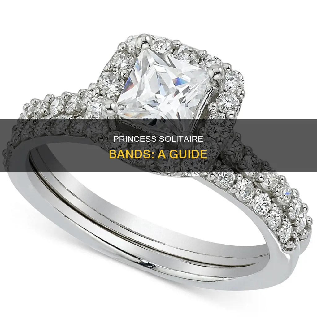 what is the best wedding band for princess cut solitaire