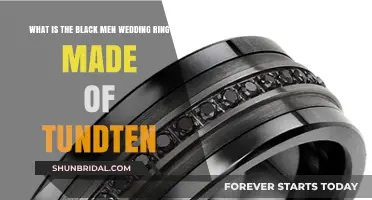 Black Men's Wedding Rings: Unique Tundten Material
