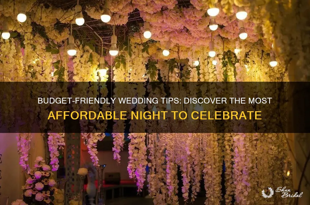 what is the cheapest night to have a wedding