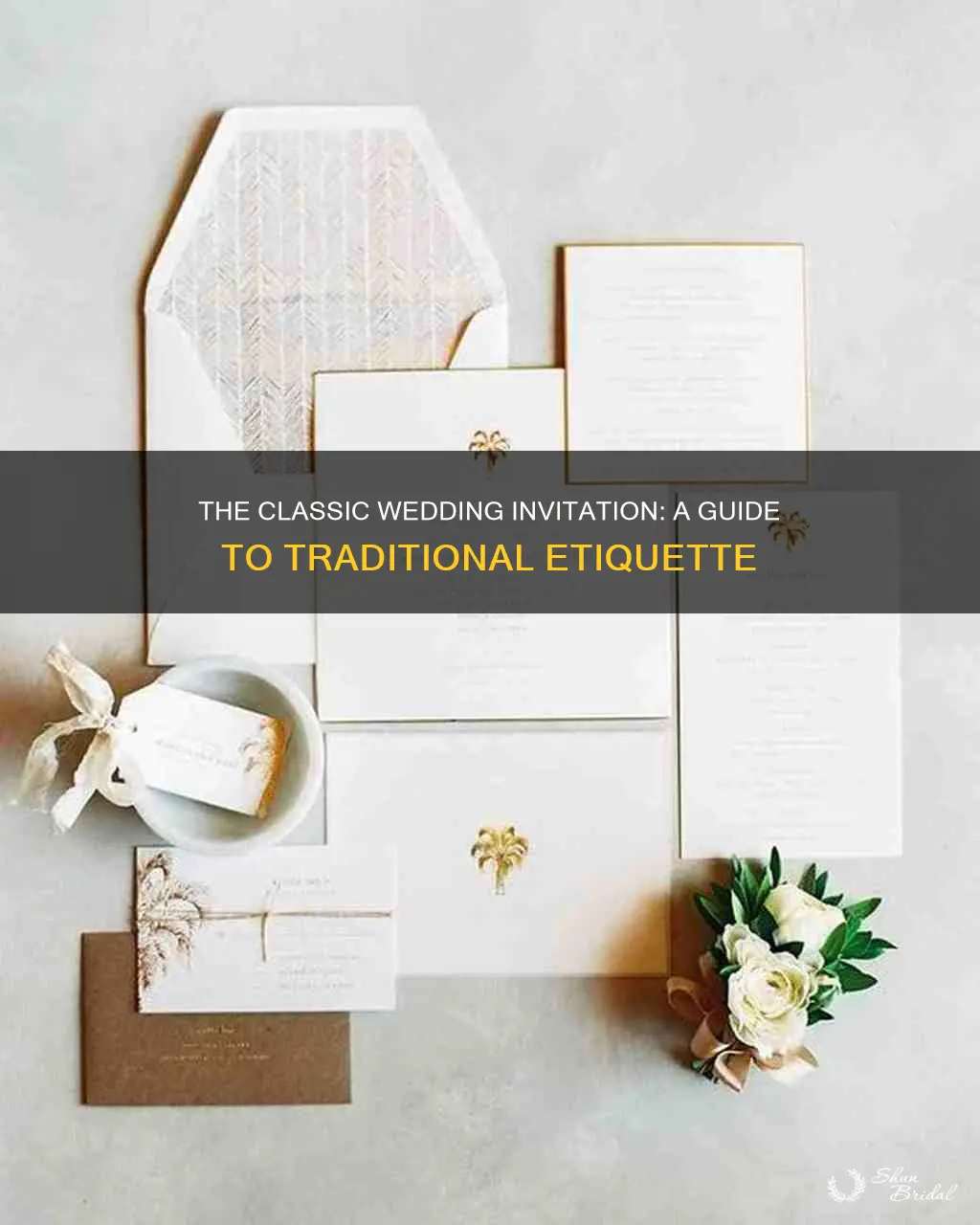 what is the classic way to work a wedding invitation