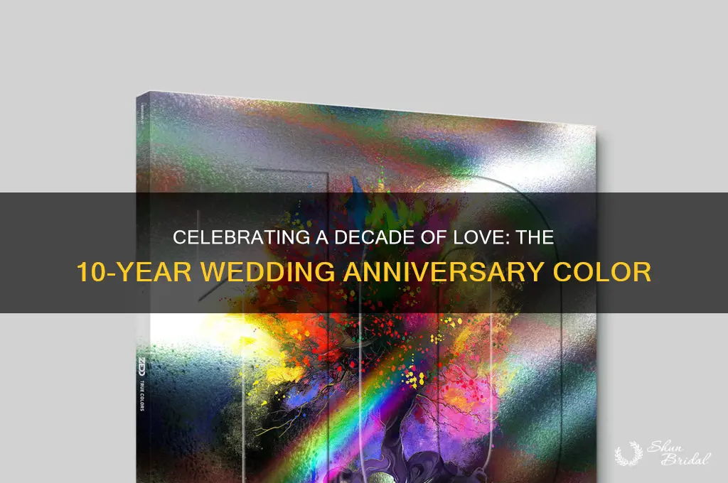 what is the color for 10 year wedding anniversary