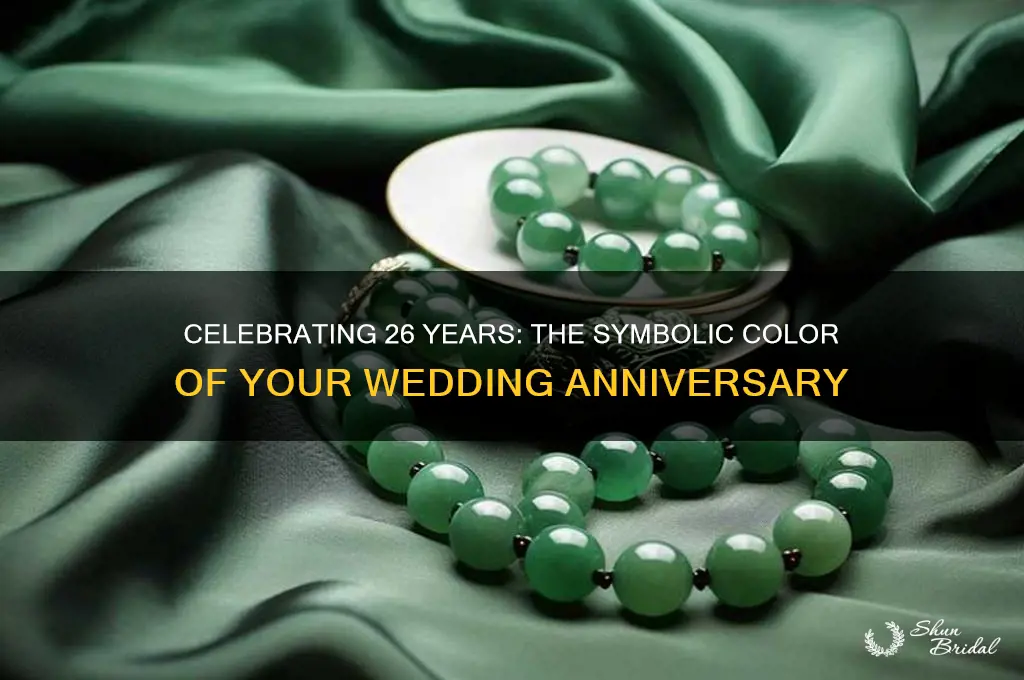 what is the color for 26th wedding anniversary